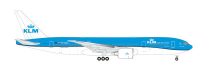 Herpa 537056 - 1:500 - KLM Boing 777-200 Albert Plesman